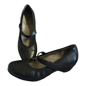 Abeo B.I.O. Noelle Leather Mary Jane Comfort Heels Shoes Women's Size 10N